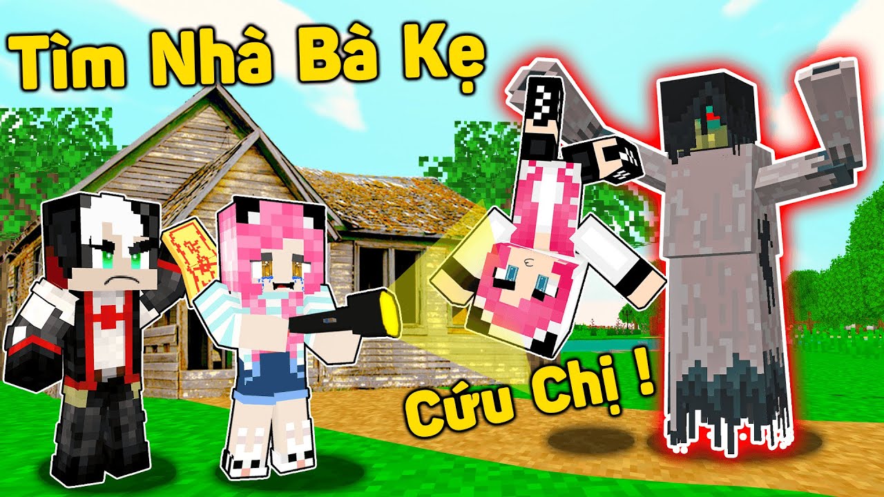MỀU THỬ TH&Aacute;CH 24 GIỜ ĐỘT NHẬP V&Agrave;O NH&Agrave; B&Agrave; KẸ TRONG MINECRAFT*REDHOOD KH&Aacute;M PH&Aacute; NG&Ocirc;I NH&Agrave; MA QU&Aacute;I MCPE