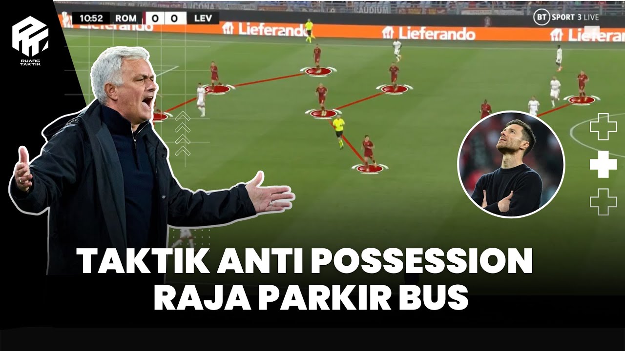 Taktik Mourinho, Anti Sepakbola Possession | Repotkan Alonso, Antar Roma ke Final Lagi