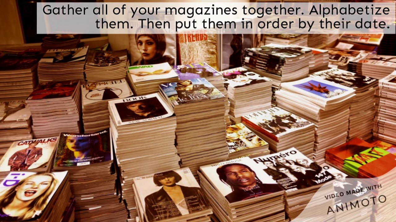 How To  Organize Your Magazines