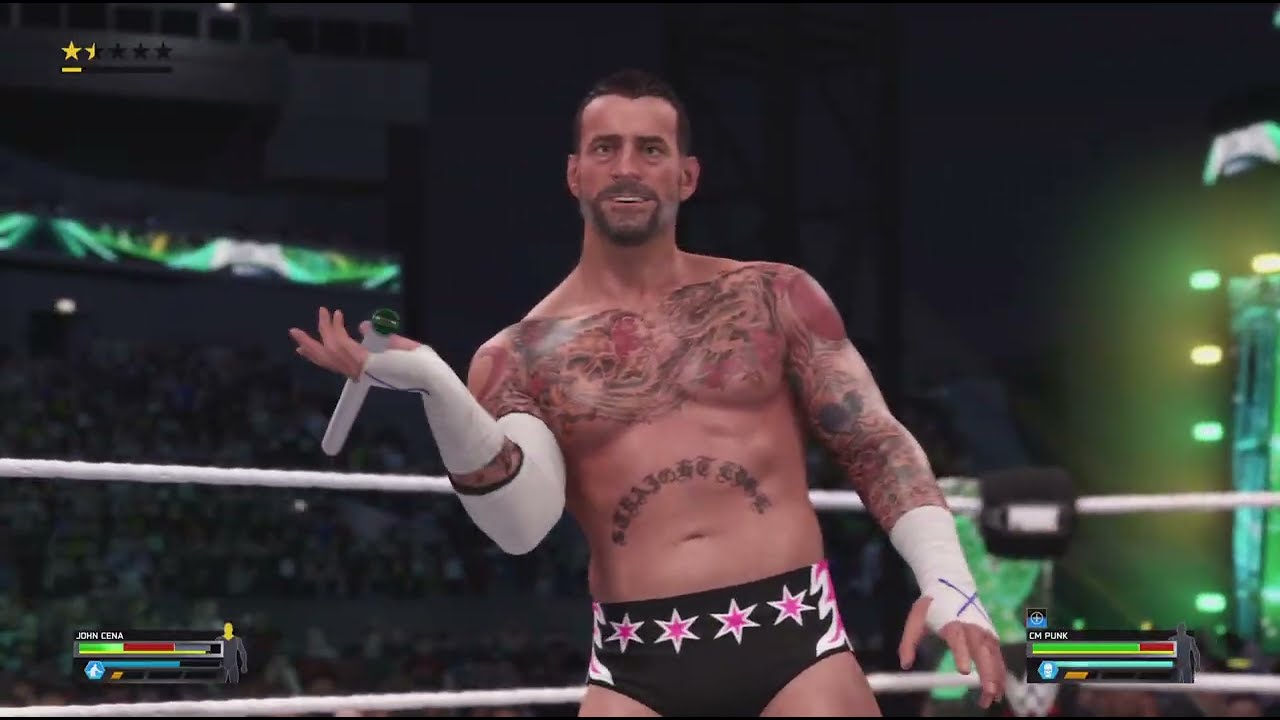 WWE 2K25  John Cena  VS CM Punk For The WWE Championship Extreme Rules Match