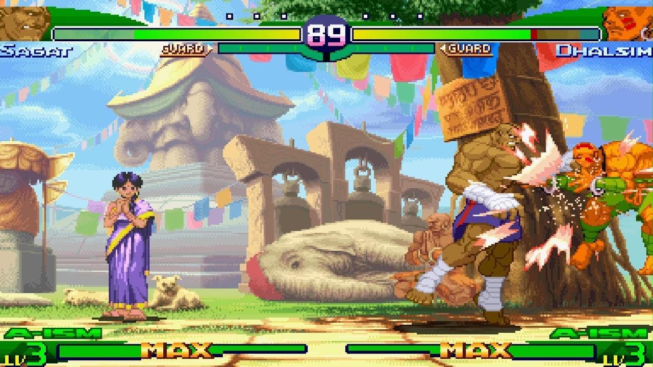 CAPCOM FIGHTING COLLECTION 2 Sagat vs Dhalsim