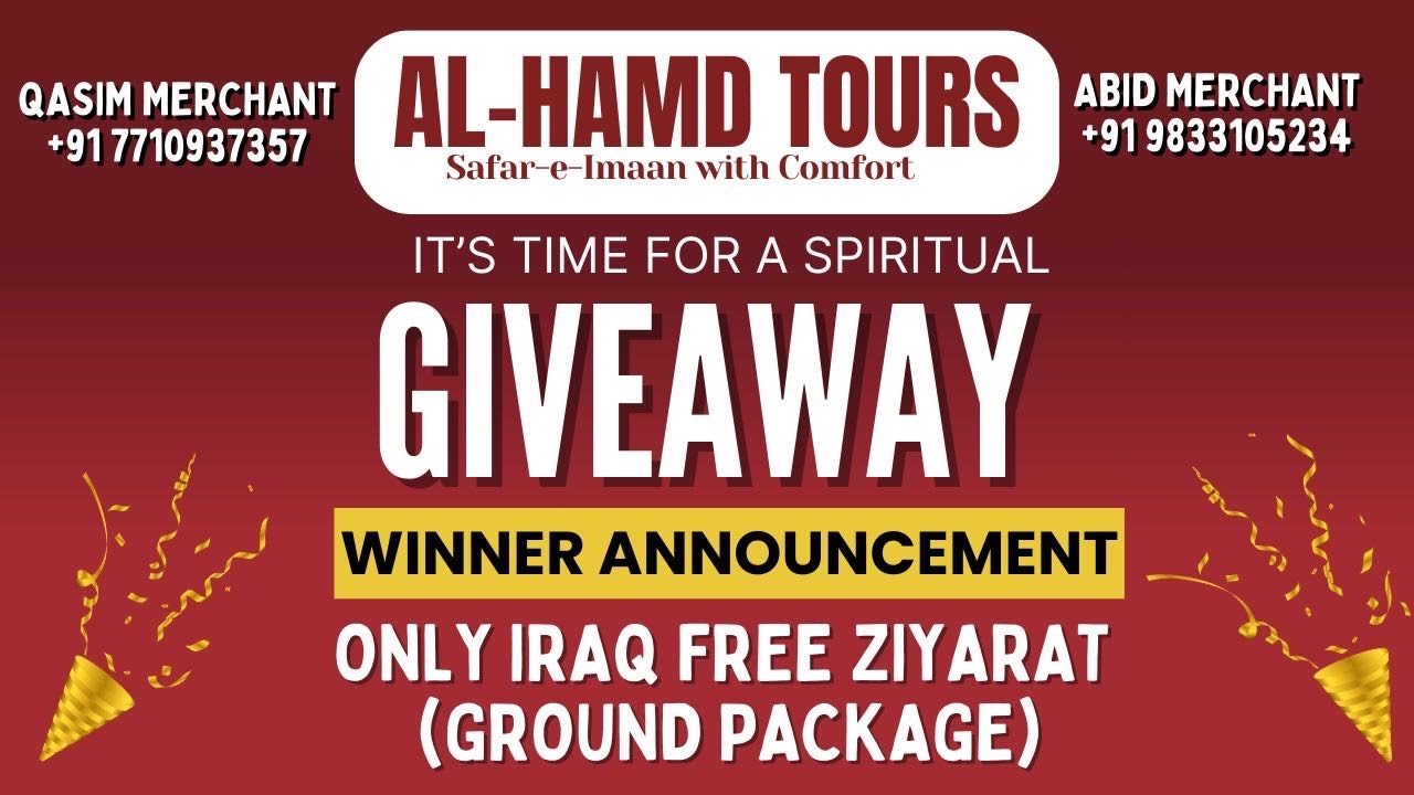 Al Hamd Tours Lucky Draw Announcement