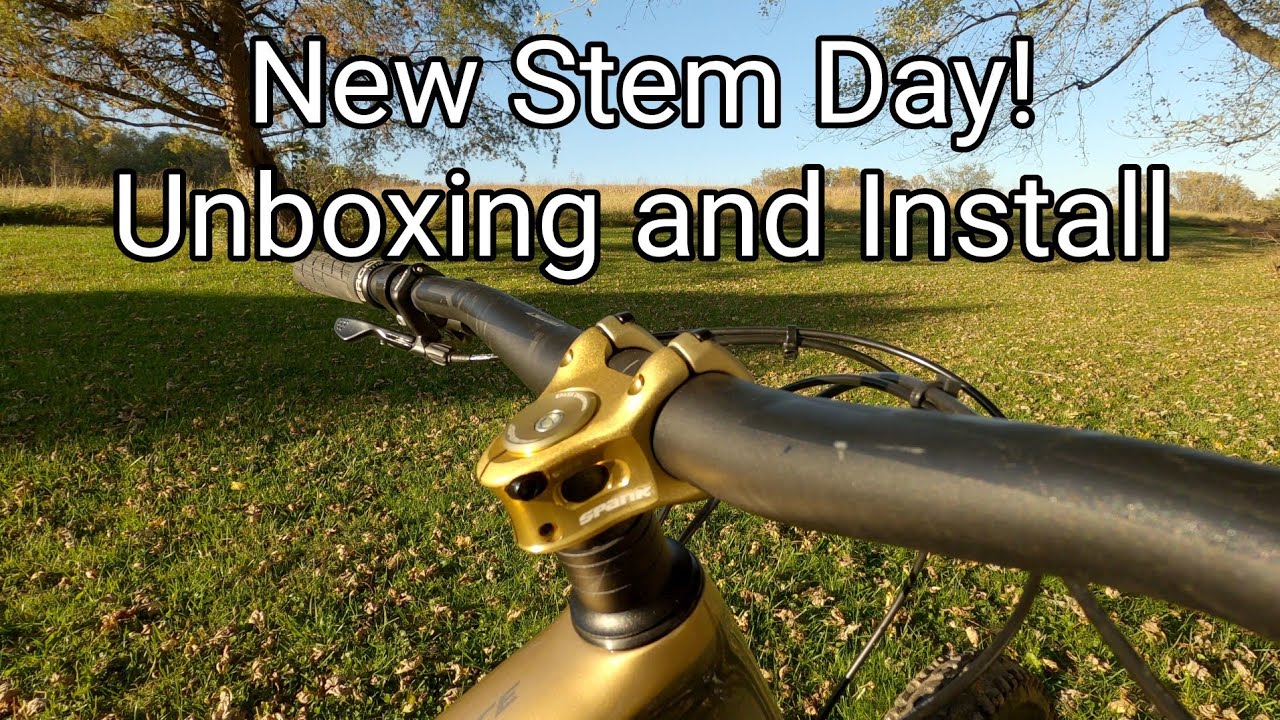 Spank Split 35 LTD Gold MTB Stem, Unboxing and Installing.
