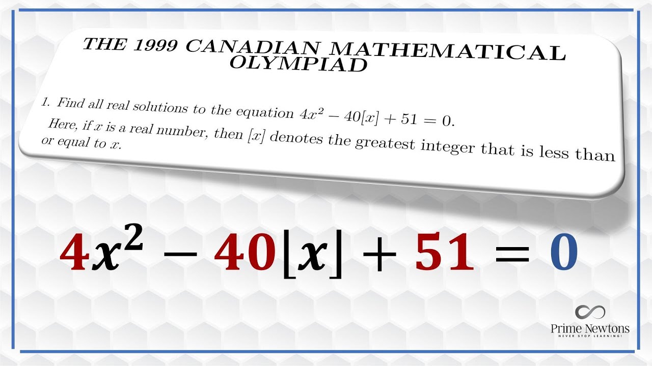 4x²-40⌊x⌋+51=0 [КМО]