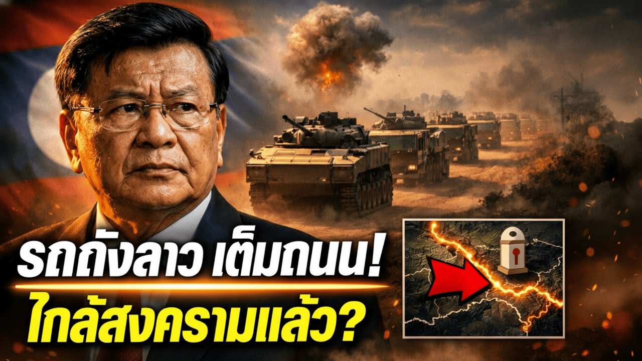 ระทึก! คลิปหลุดรถถังลาวเต็มถนน สัญญาณเตือนสงครามเพื่อนบ้าน?|ข่าววันนี้