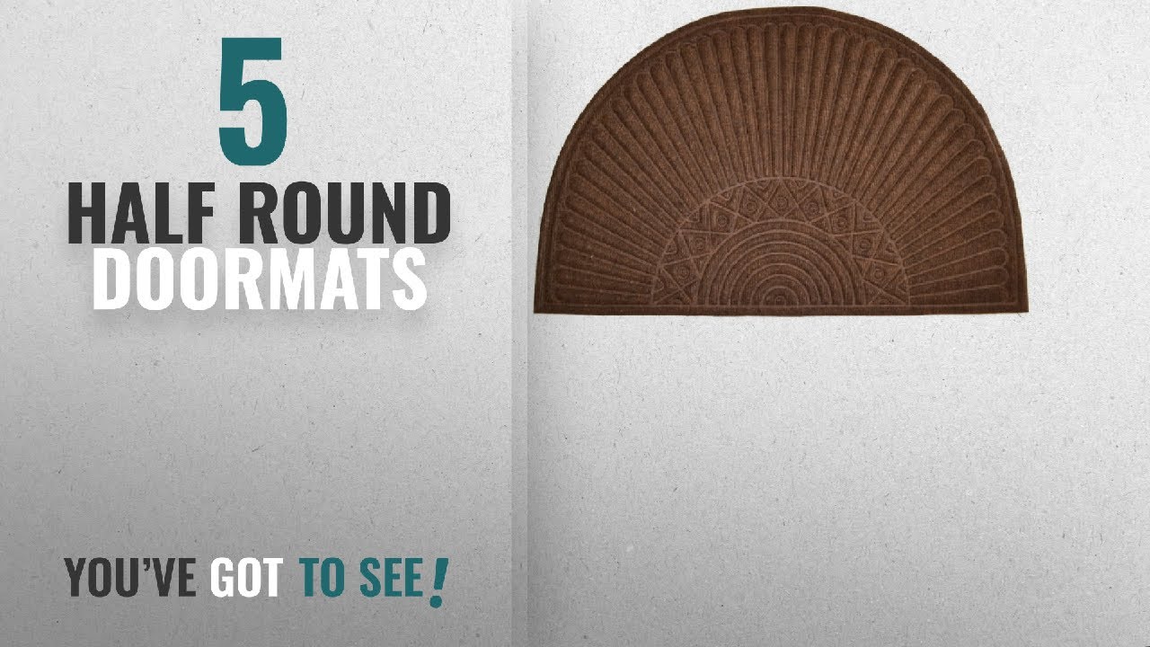 Top 10 Half Round Doormats [2018 ]: Imports Decor Synthetic Half Round Door Mat, 24