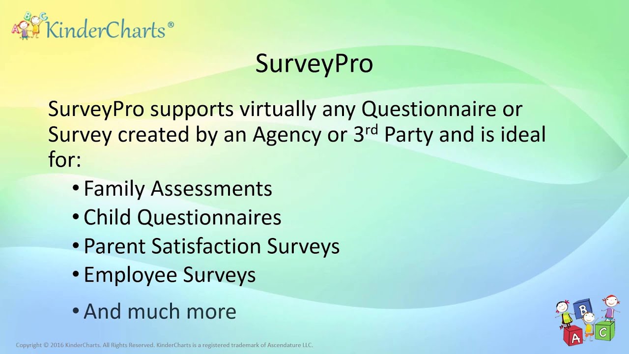 KinderCharts SurveyPro