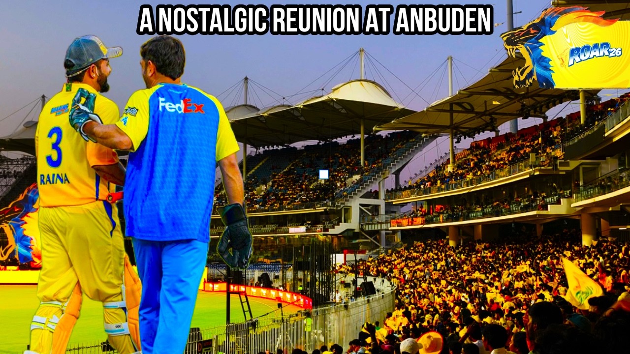 DHONI & RAINA REUNITED: The Return to Chepauk 💛 | CSK ROAR 2026 (4K Cinematic)