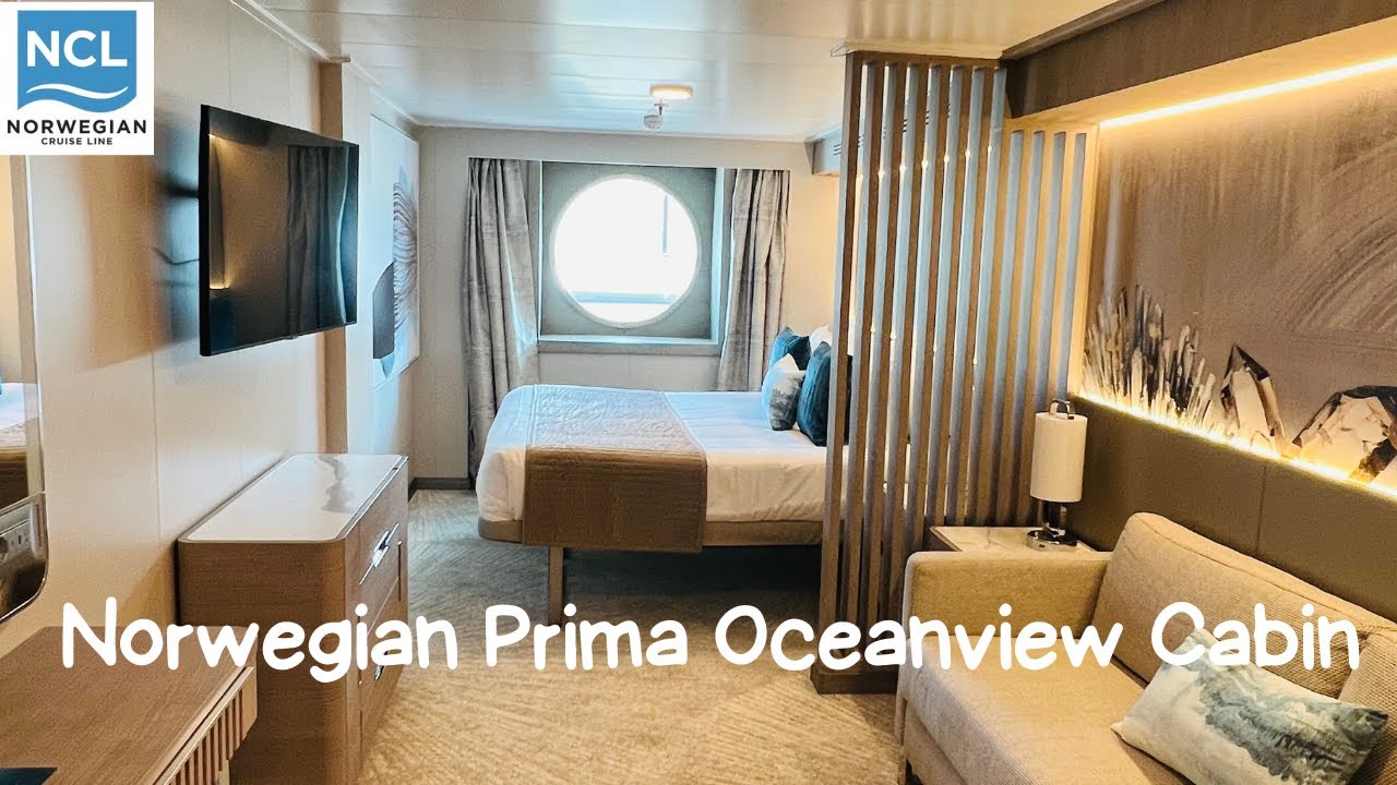 Norwegian Prima LARGE Oceanview Cabin Tour