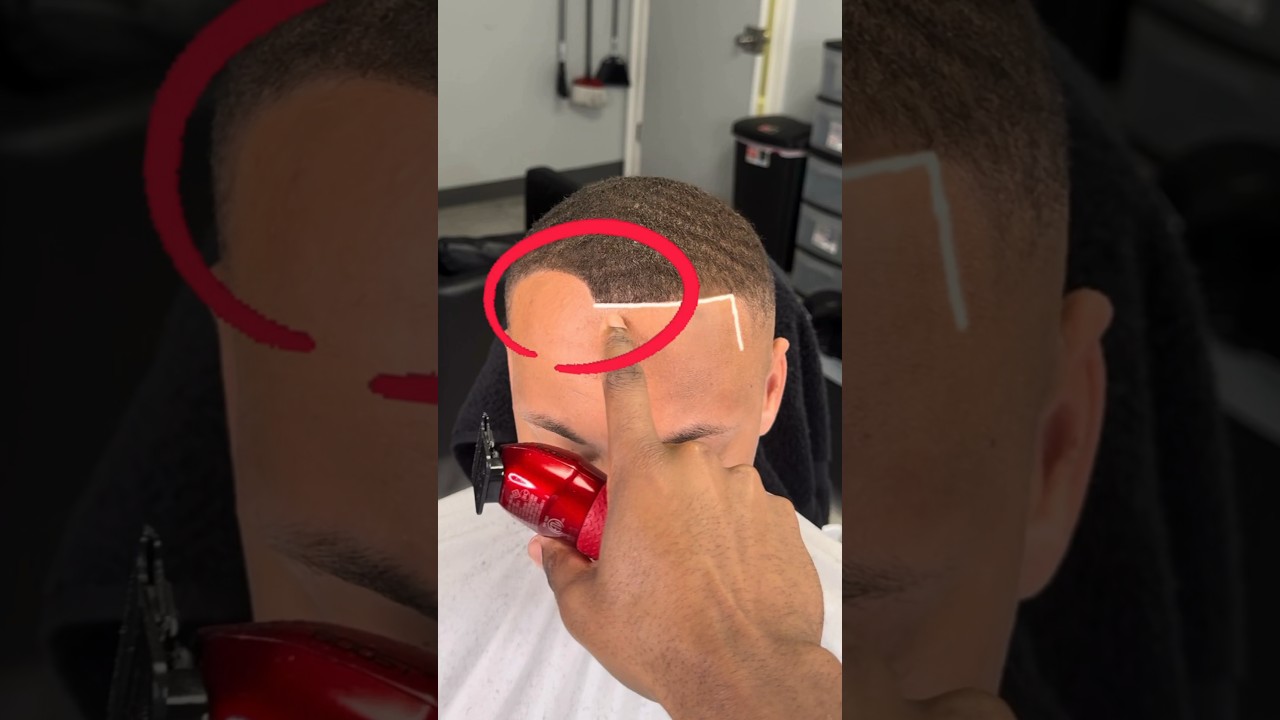 Was this PUSHBACK necessary?🧐💈#hairline #lineup #haircut #transformation