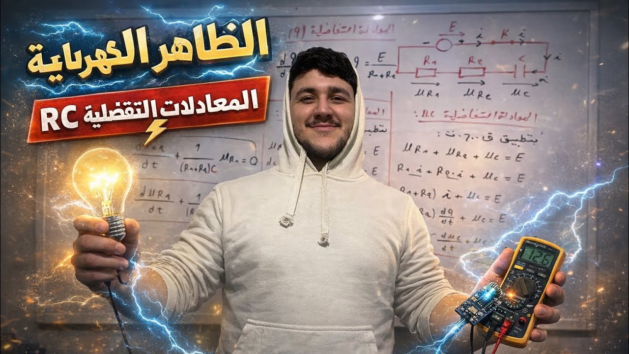 المعادلات التفاضلية للدارة RC⚡️