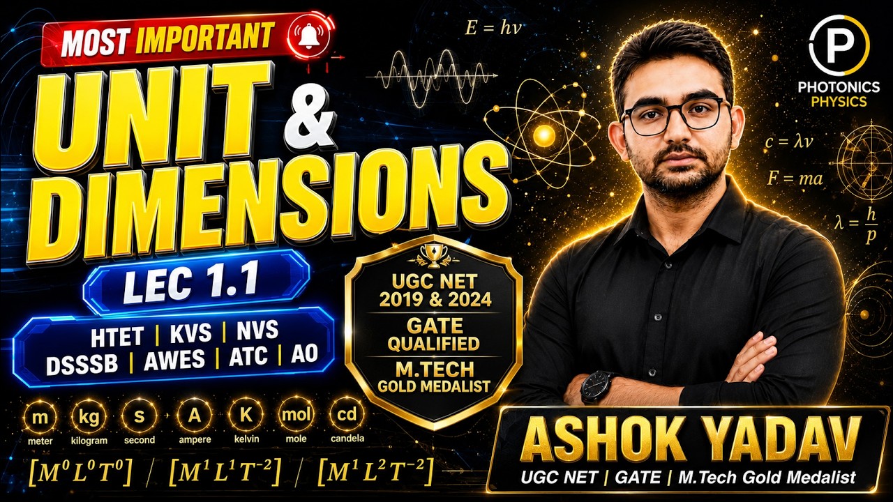 |Physics|| Lec-1.1 ||Units and Dimensions|| #ATC #AO #AAI ||