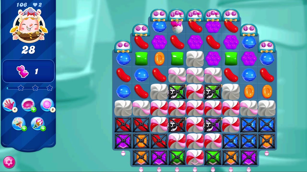 Candy Crush Saga LEVEL 106 | NO BOOSTERS (new version*)✔️