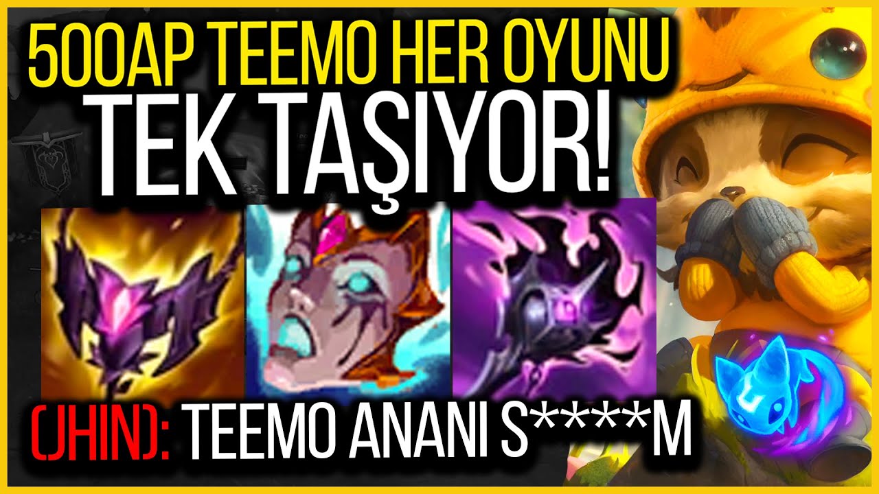 🍄 KÜFÜRBAZ TEKLEYEN TEEMO JUNGLE SORUNSALI 🍄