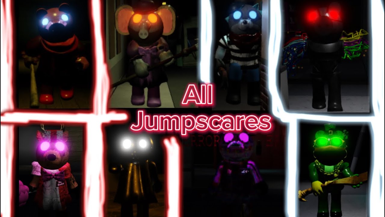 Piggy Special Fun: Remastered all Jumpscares book 1 & 2 & extra skins (March 27 2023)