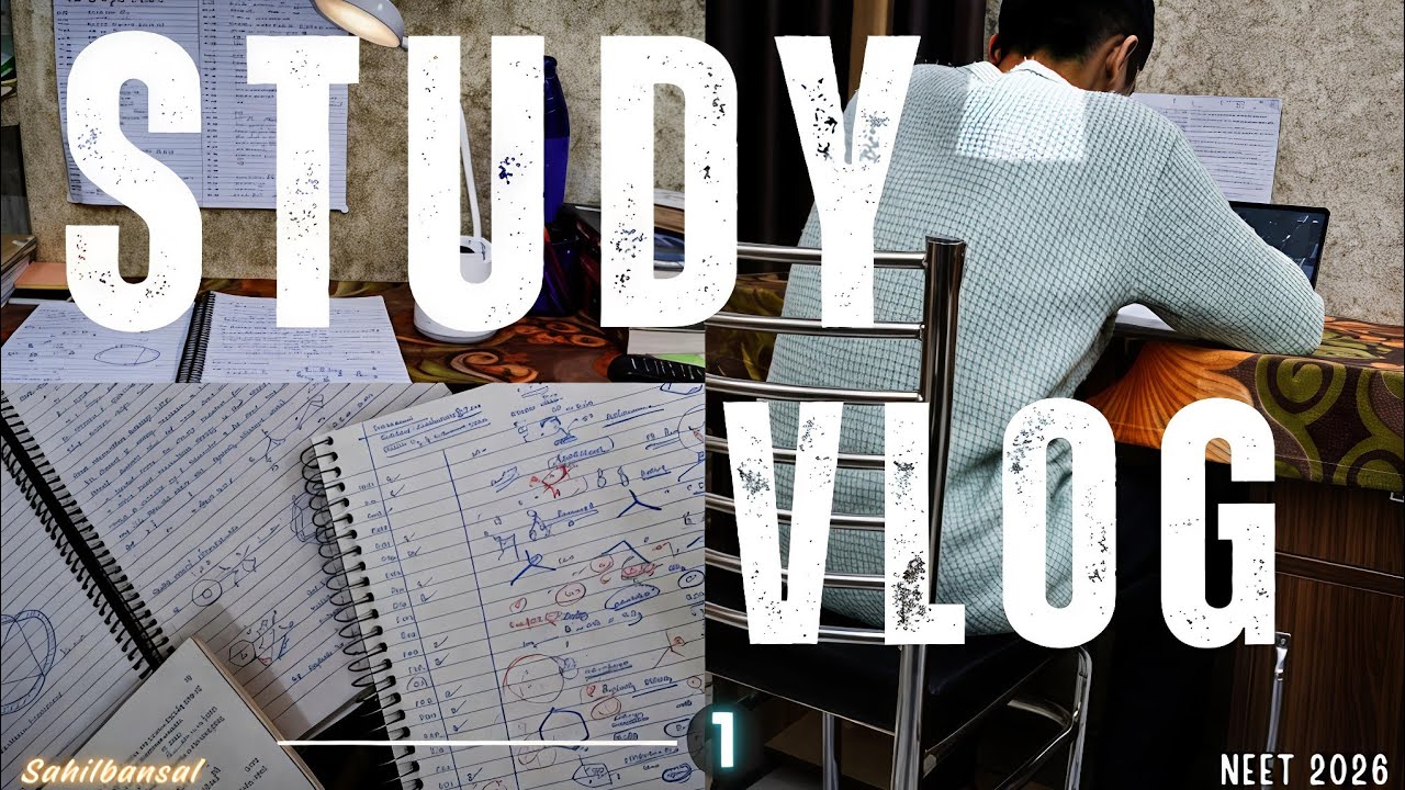 Day 1 Of 45 Days Study Plan 🔥| NEET Study vlog 1 | 4 Months left | Finally completed GOC |