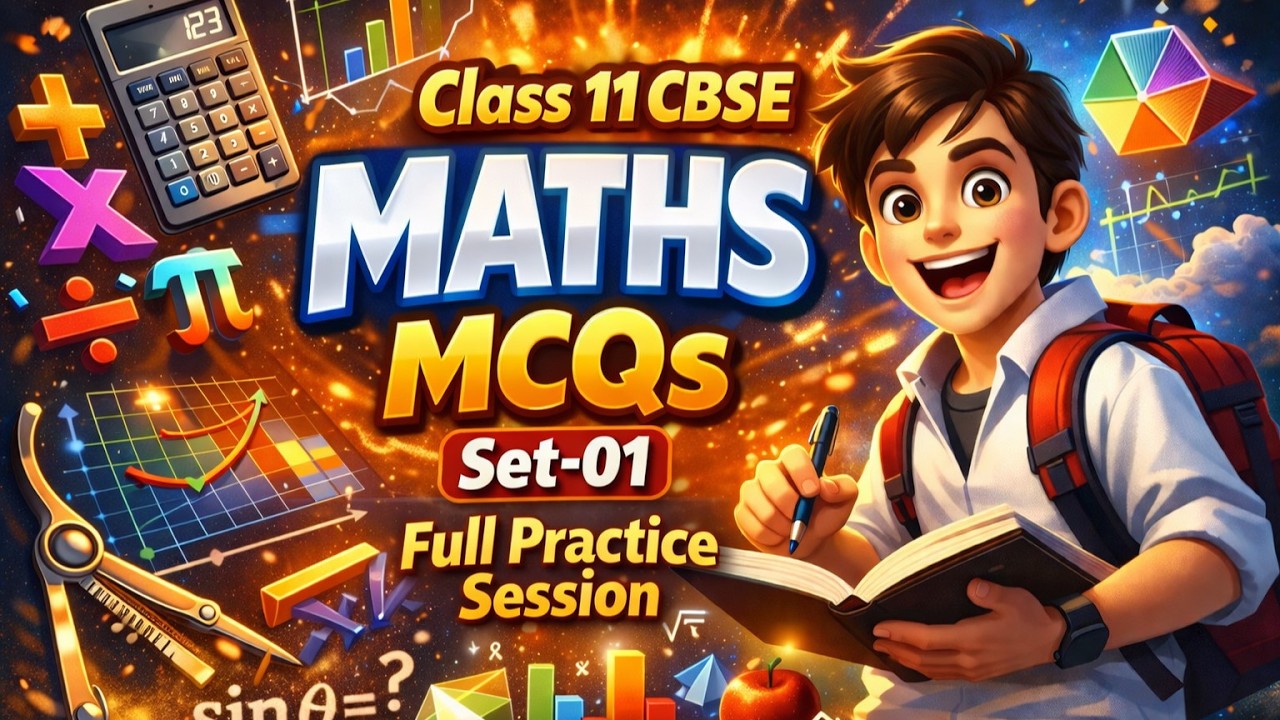 Class 11 CBSE Maths MCQs Set-01 | Full Practice Session
