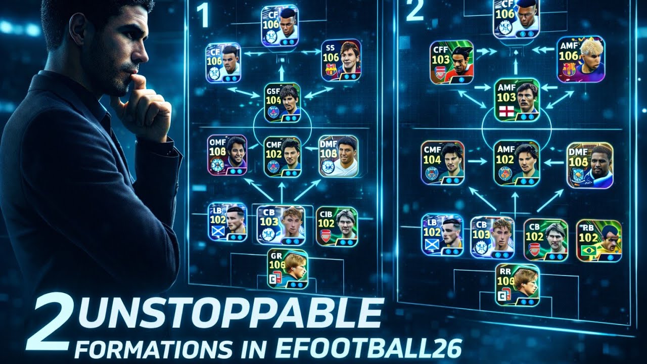 2 Formations No One Can Defend In Efootball mobile 2026 😱