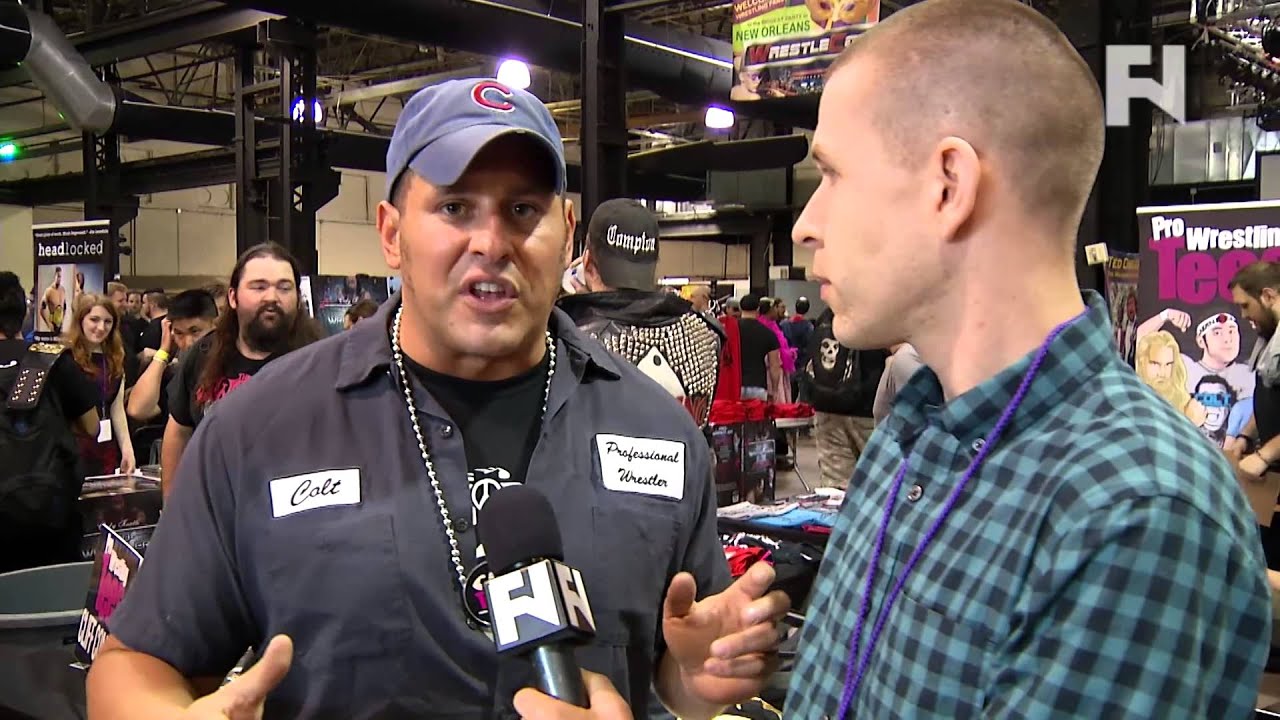Colt Cabana with John Pollock at WrestleCon '14