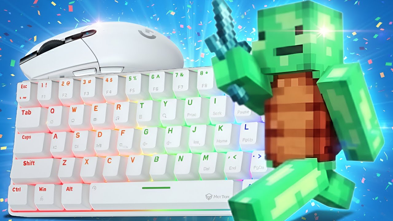 Smooth Keyboard and Mouse ASMR Sounds | Hypixel Bedwars
