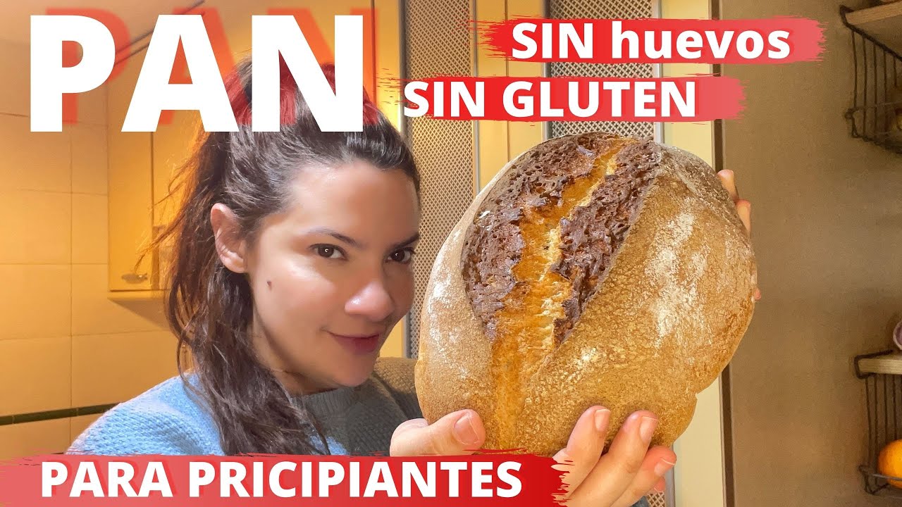 PRINCIPIANTES!! PAN SIN GLUTEN   rústico, sin lactosa sin huevos (corteza crujiente)