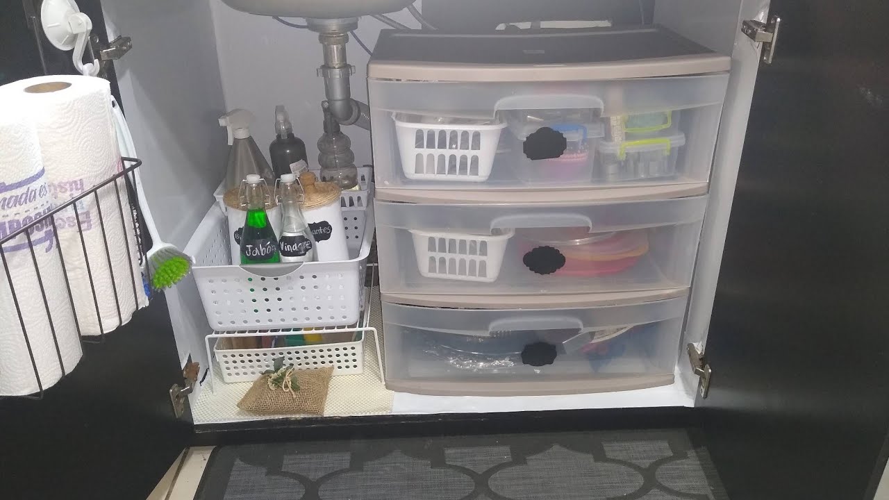 ORGANIZACIÓN  DEBAJO DEL FREGADERO