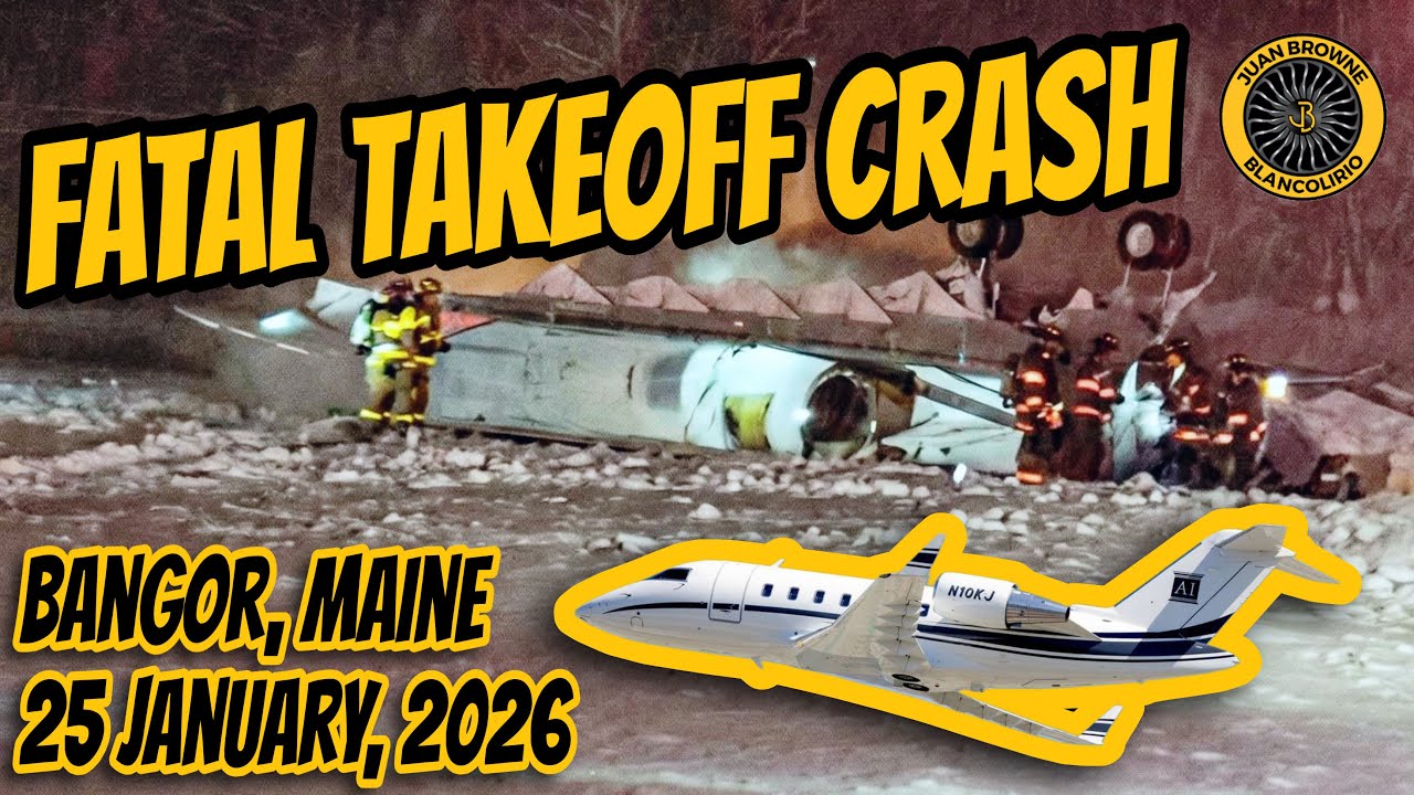 N10KJ Fatal Takeoff Crash Bangor Maine 25 Jan 2026
