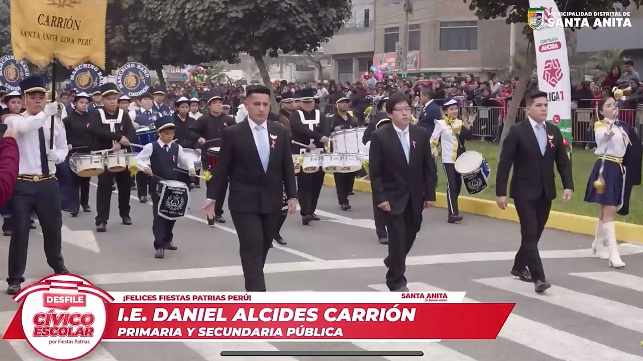 I.E. 107 DANIEL ALCIDES CARRIÓN (3ER PUESTO PRIMARIA) - Desfile Cívico Escolar 2025 Santa Anita