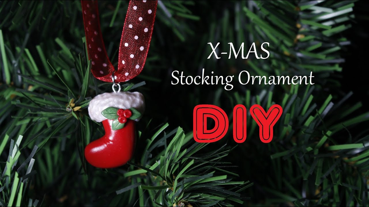 Make Your Own Christmas Stocking Ornament || Polymer Clay