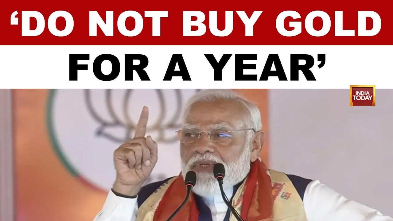 PM Modi Appeals Citizens To Stop Buying Gold & Save Fuel Amid War; Congress Hits Back | India Today