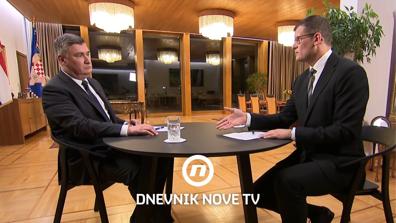 Milanović u Dnevniku Nove TV: 