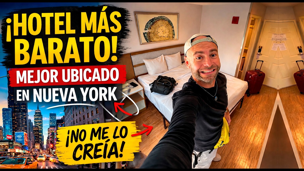 El hotel MÁS BARATO y MEJOR ubicado de Nueva York 🇺🇸 (sí existe). Guía New York MolaViajar