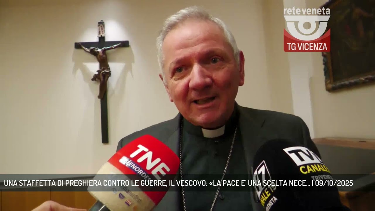UNA STAFFETTA DI PREGHIERA CONTRO LE GUERRE, IL VESCOVO: «LA PACE E' UNA SCELTA NECE... | 09/10/2025