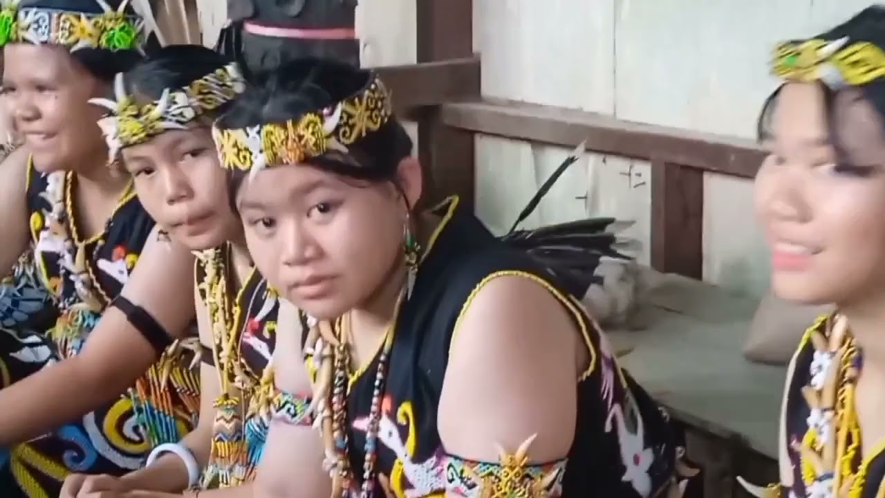 Pesta panen di desa sungai bawang Kaltim Indonesia 