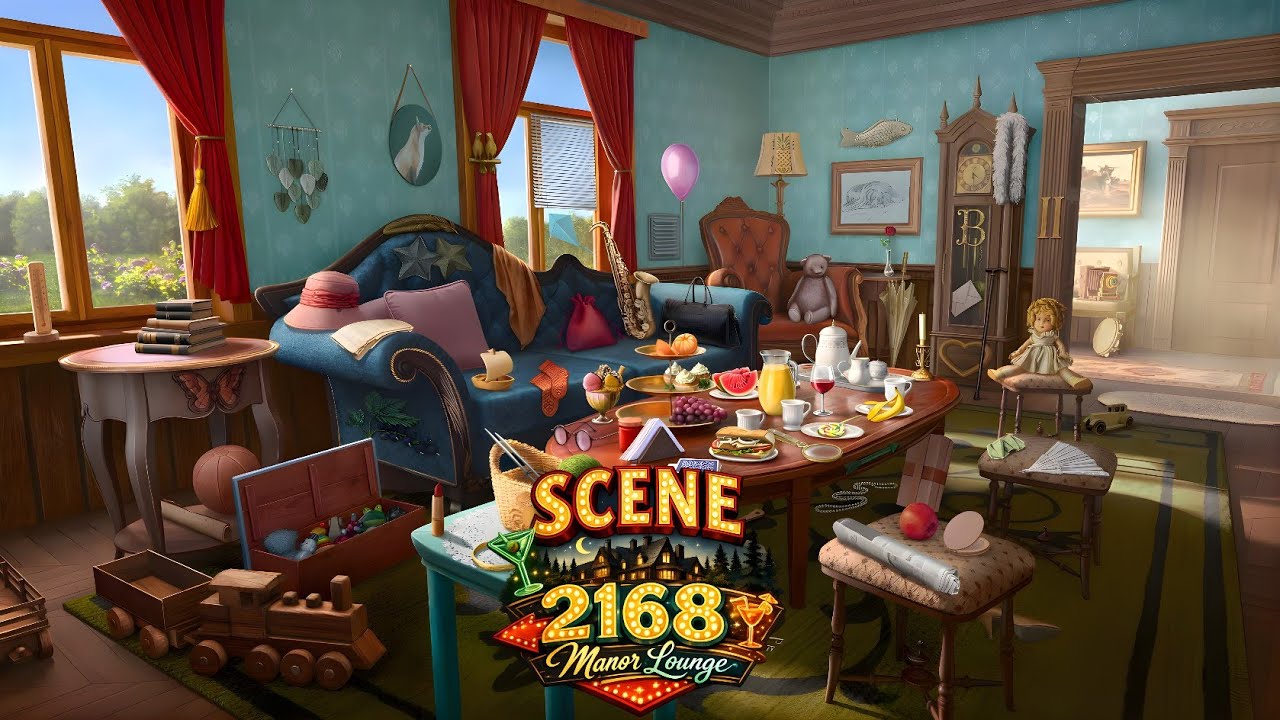 June's Journey Scene 2168 | Vol 09 Ch 39 | Manor Lounge | Mastered Scene [4K UHD 60FPS]