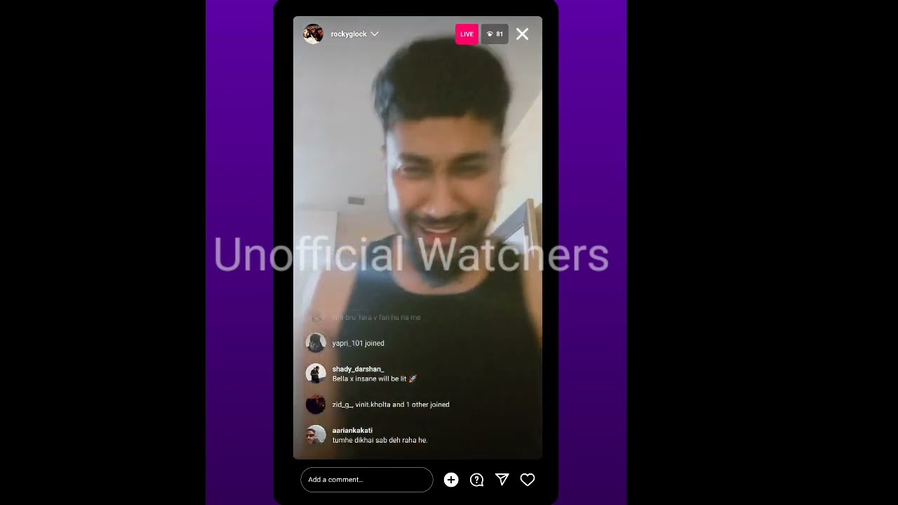 Rocky Glock Angry on Mc Insane Fans | Rage moment | Instagram LIVE🤬🤬 | Unofficial Watcher |
