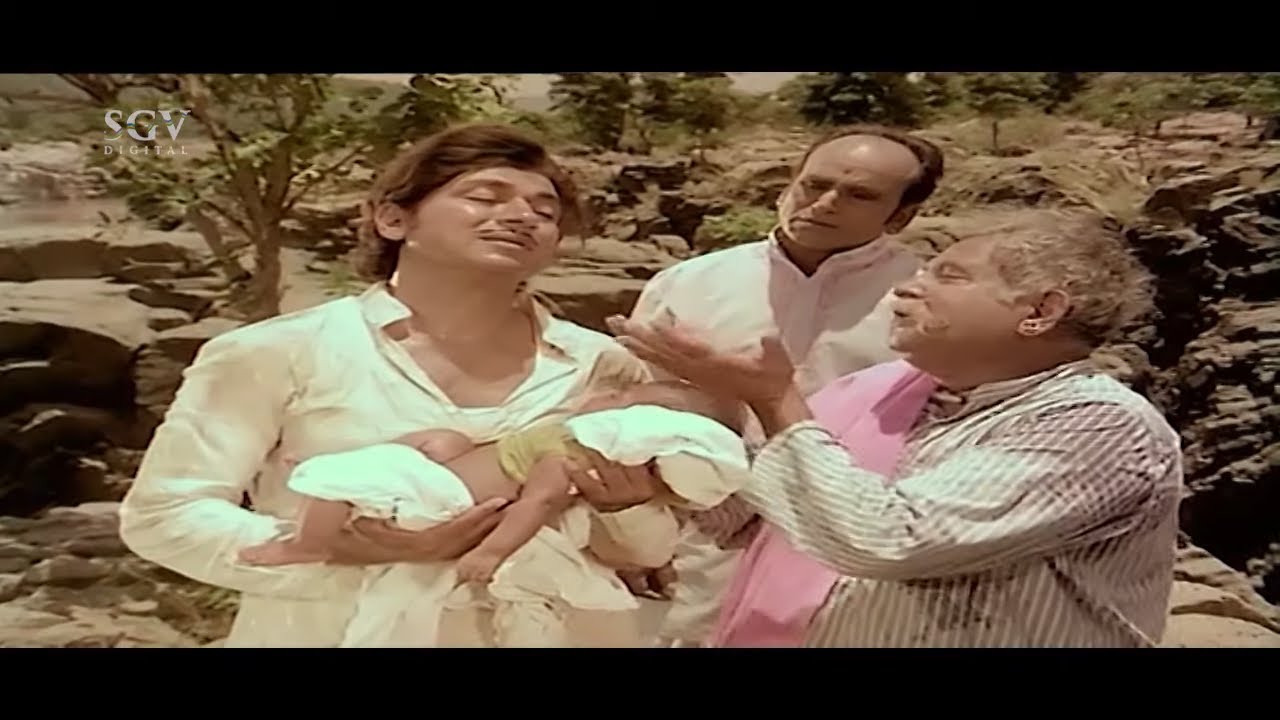 Dr.Rajkumar try to attempt Suicide after wife Died | Best Scenes of Kannada Movies Dr Rajkumar