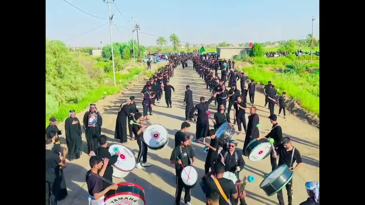 استعراض موكب عزاء انصار القائم عج 1447