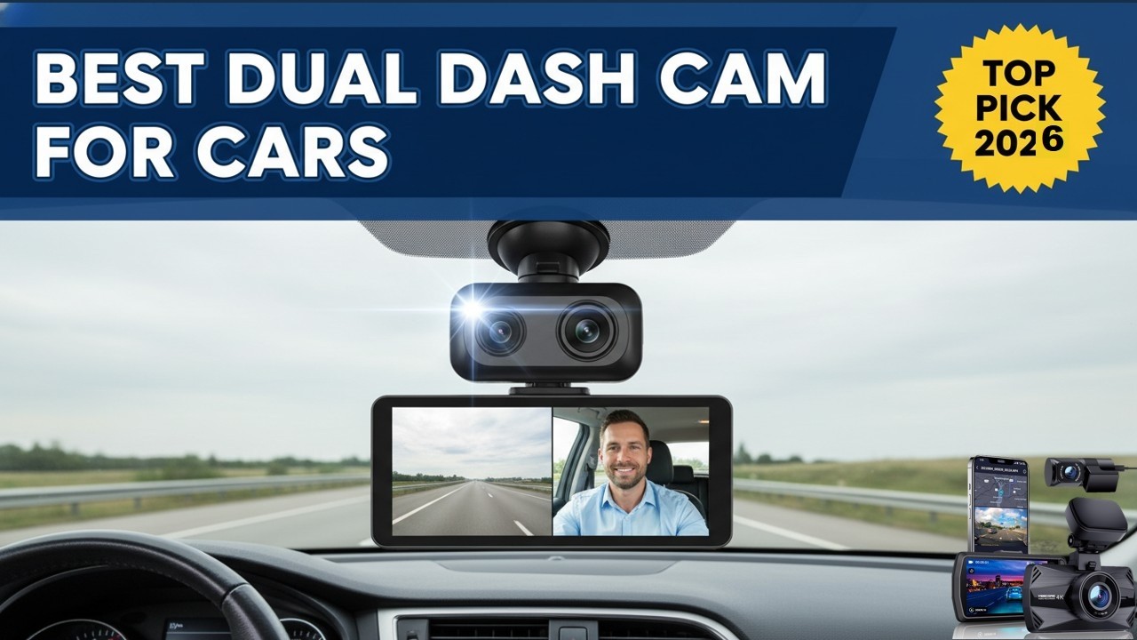 Best 2 Dual Dash Cam for Cars 🔥 4K Dual Dash Cam with Night Vision Front & Rear Car Camera
