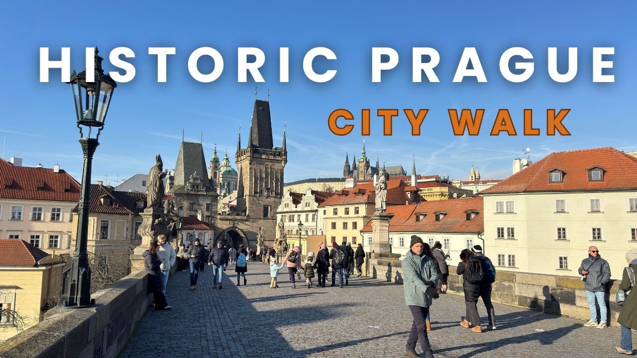 AScenic Walk in Old Prague | Malá Strana to Charles Bridge | 4K