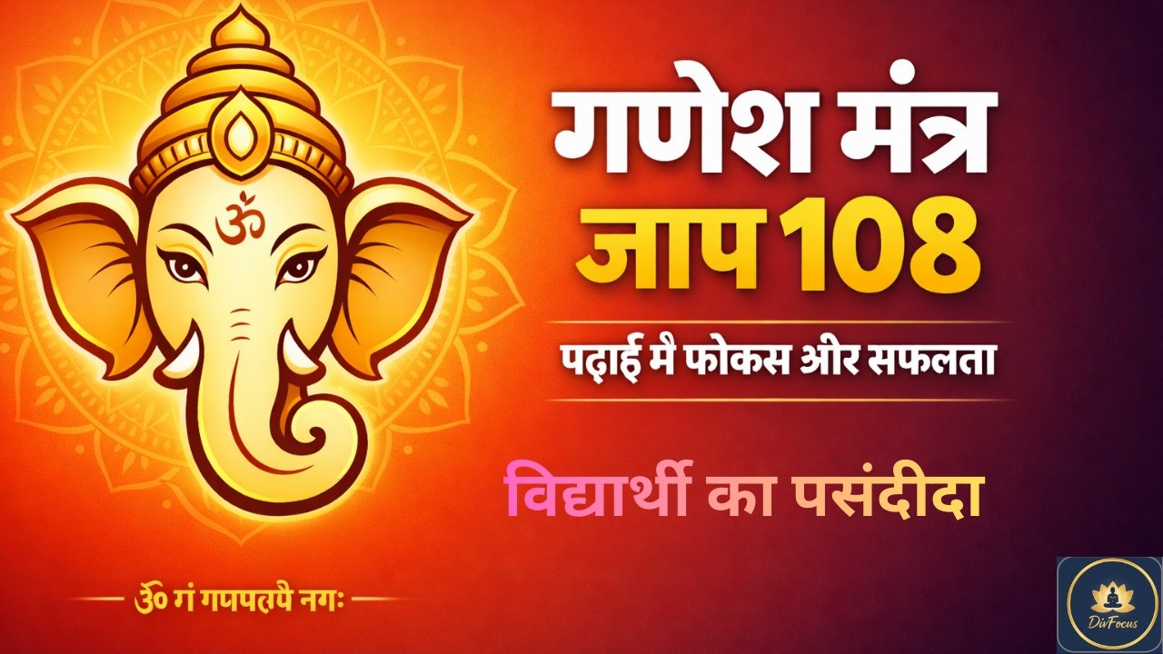 Ganesh Mantra for Study Focus | Om Gam Ganapataye | UPSC & Exam Motivation