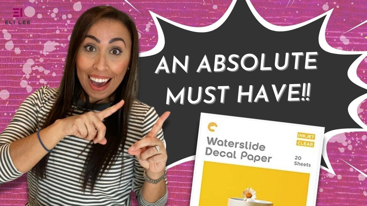 How to use Water Slide Decal Paper | Customizable Gift Ideas