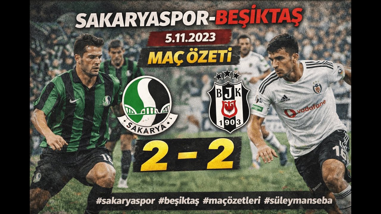 Sakaryaspor - Beşikaş Maç Özeti 5.11.2023 #sakaryaspor #beşiktaş #maçözetleri #süleymanseba