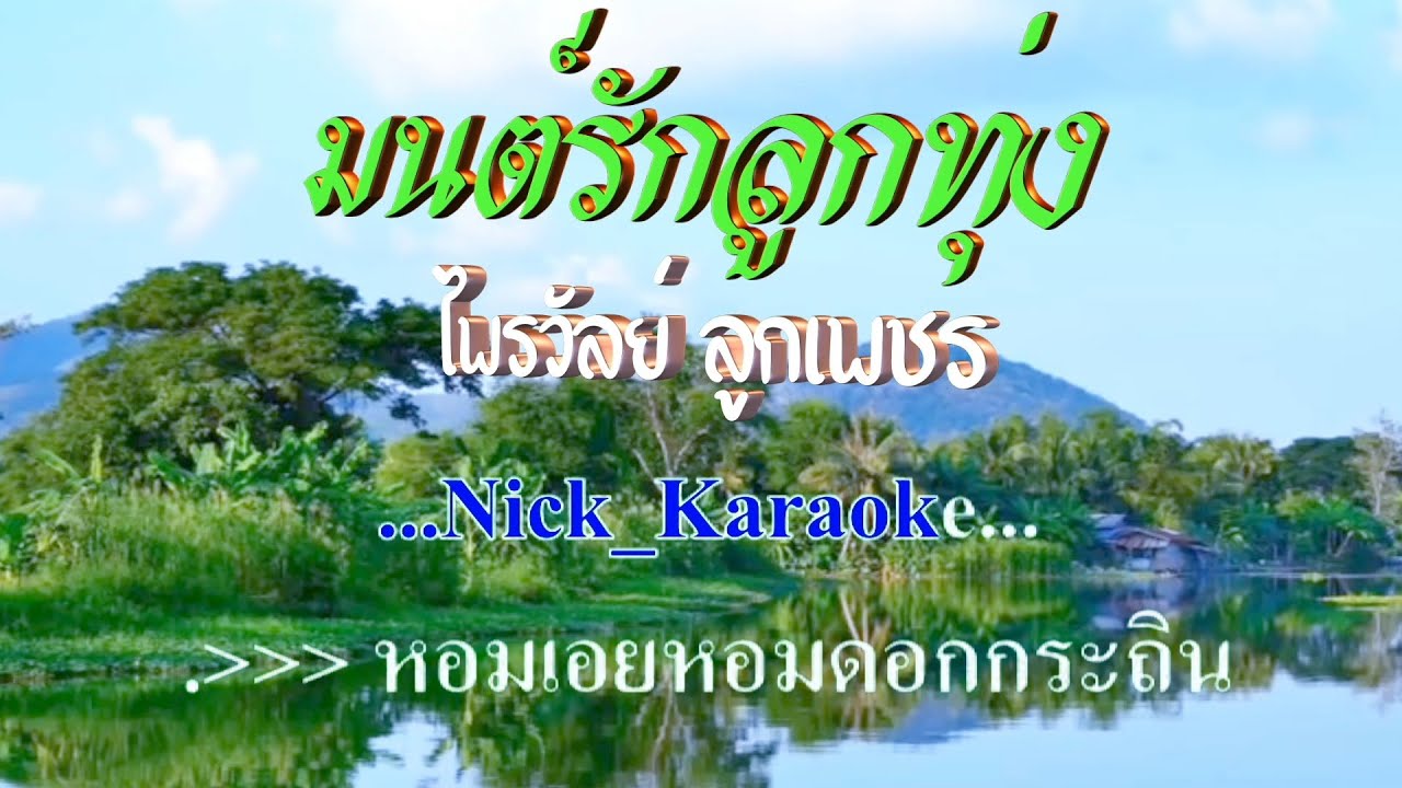 ♬มนต์รักลูกทุ่ง ไพรวัลย์ ลูกเพชร #karaoke #คาราโอเกะ