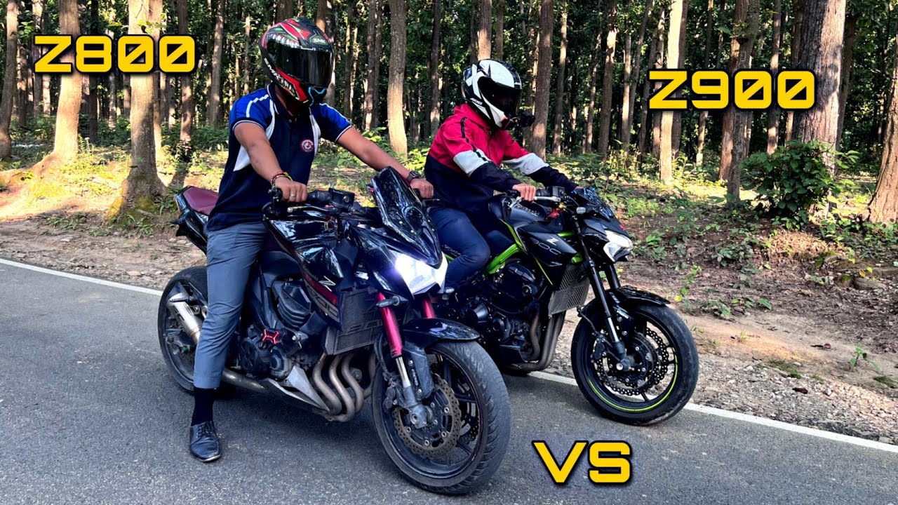 Drag Race Kawasaki Z900 vs Z800|Stopped by Police 🚨#kawasaki #dragrace @shivammallow