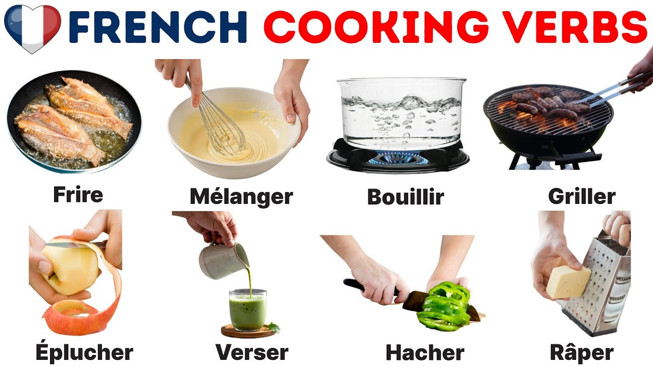 French Cooking Verbs | Cooking Verbs in French | French Verbs | Learn French Vocabulary