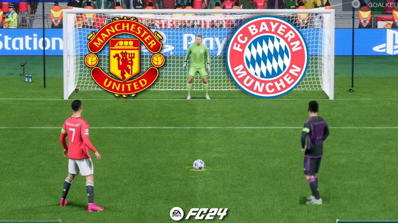 FC 24 | Ronaldo Vs Messi | Man United Vs Bayern | UEFA Super Cup Penalty Shootout | PS5