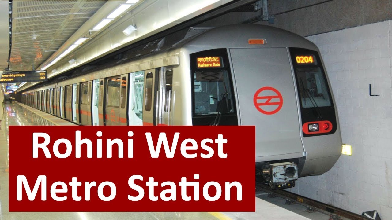 Rohini West Metro Station(Red Line) - Parking, Platforms, Exit Gates| Rajiv Chowk to Rohini West
