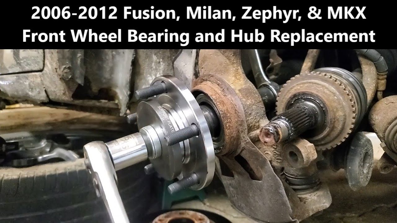 06-12 Fusion, Milan, Zephyr, MKX, & 6 Front Bearing and Hub On Car Replacement