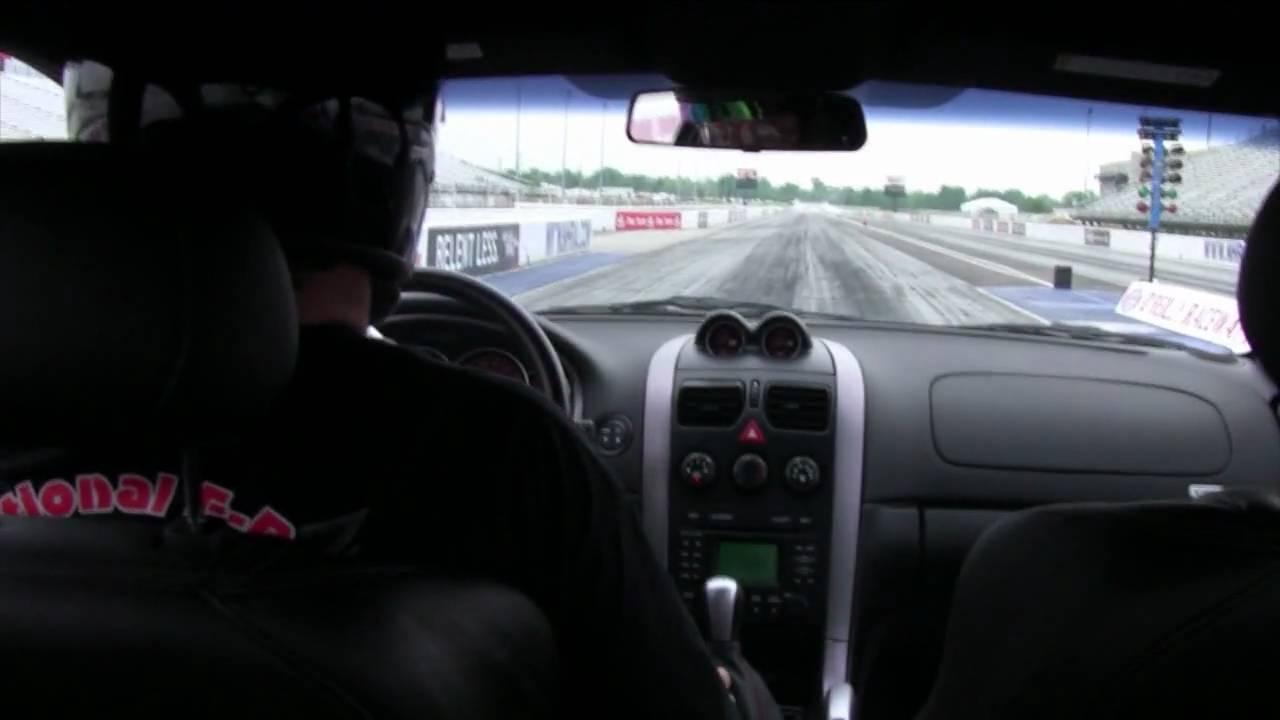 2006 GTO Drag race in-car video